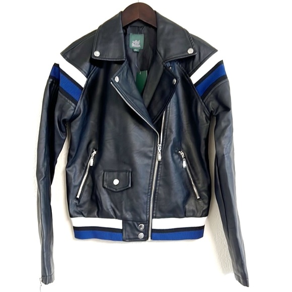 Wild fable faux leather jacket - Picture 1 of 6